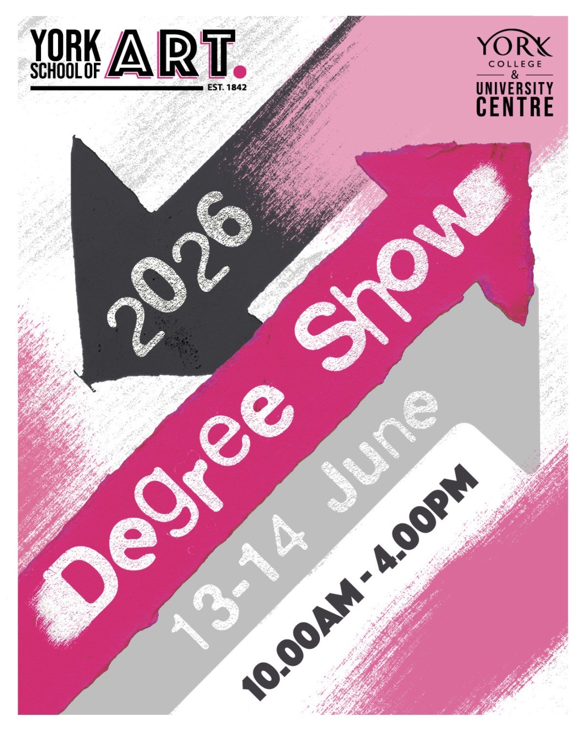 Degree show exhibition flier